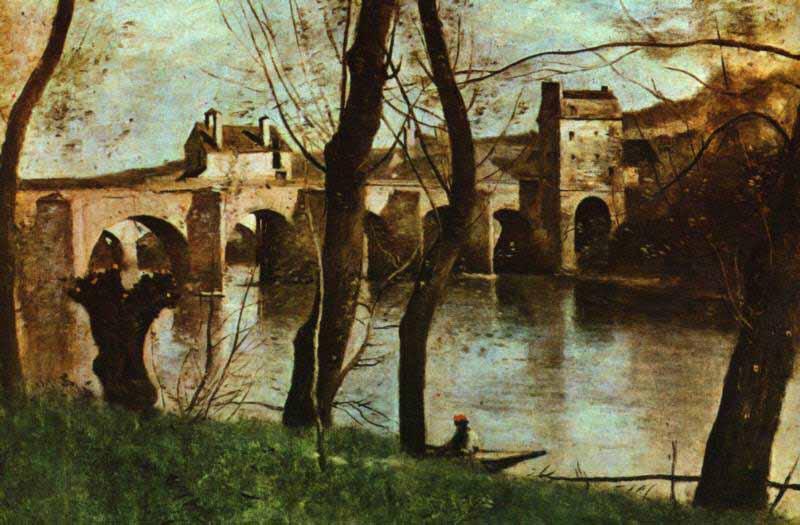Jean-Baptiste-Camille Corot The Bridge at Mantes China oil painting art